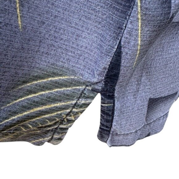 Tommy Bahama Vintage Silk Tropical Button-Up Shirt Leaf Print Chest Pocket L - Picture 5 of 13